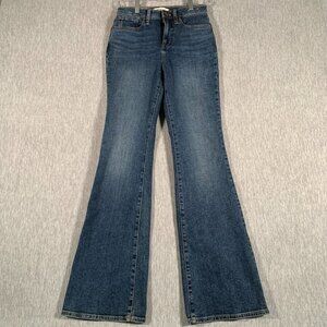 Madewell Skinny Flare Jeans Women’s 25 Medium Wash Stretch Denim Flared Leg